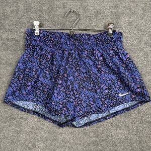 New Nike Womens Size Small Brief Lined Training Shorts‎ Purple Black HF4500-010
